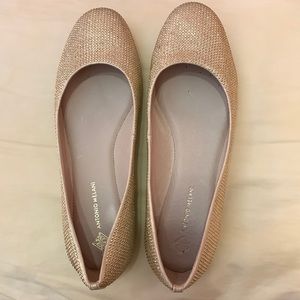 Gold Antonio Melani flats